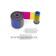 Красящая лента для принтеров пластиковых карт ribbon, color-ymcko, 1/2 panel, 1250 images, zxp7,hs 800077-747EM