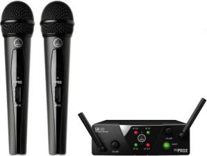 AKG WMS40 Mini2 Vocal Set US45AC (660.700662.300) вокальная радиосистема с приёмником SR40 Mini Dual и двумя ручными передатчиками