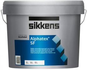 Краски для стен SIKKENS ALPHATEX SF краска акриловая для стен и потолков, матовая, белая (10л)