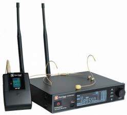 DP Technology Wireless DP-200 HEAD радиосистема с поясным передатчиком, головным микрофоном и ЖК-дисплеем