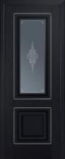 Межкомнатная дверь матовая экошпон PROFIL DOORS 28U (Черный матовый)