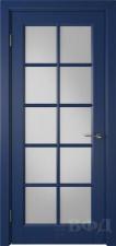 Межкомнатная дверь Владимирская Гланта до (Эмаль синяя)