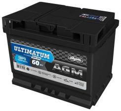 Автомобильный аккумулятор Аком Ultimatum AGM 60 евро