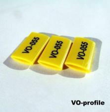 Профиль VO-036BN4 желтый, для маркировки однотипных проводов Ø 3,6 мм, 150 метров