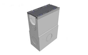 Пескоуловитель бетонный DN150 с решеткой чугунной Вч и крепежом, (комплект), класс Е600