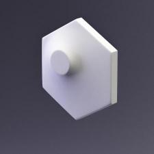 E-0006 Дизайнерская панель 3D из гипса HEKSA- dots Artpole 1 кв.м/Elementary PLATINUM Глянец