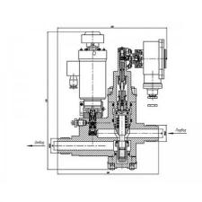 Бронзовый запорный проходной штуцерный дистанционно-управляемый клапан 32x400 мм 521-35.3035-09 (ИПЛТ.49211114-09) ТУ