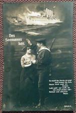 Антикварная открытка "Прощание матроса". Германия