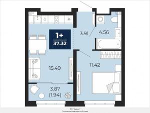 1-комнатная квартира в новом жилом комплексе