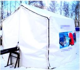 ™ПТС-ШАТЕР универсальная складная палатка для пайки труб ПНД материал: Тарпаулин 120 г/м2