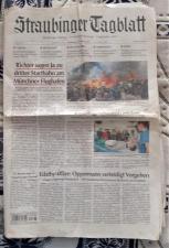 Газета Straubinger Tagblatt февраль 2014. Сочи 2014. Майдан