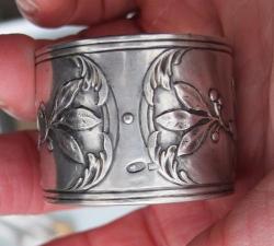 Царское серебряное кольцо, обруч, для салфеток, серебро 84 проба