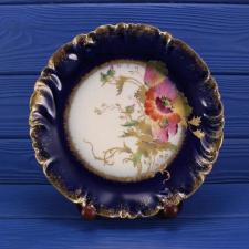 Антикварная тарелка, расписанная вручную от GDA,1902-1953 годы