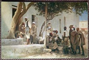 Антикварная открытка "Отдых арабов"