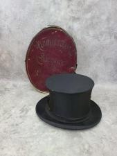 Шляпа французская в родной коробке, складная, 19 век