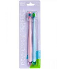 Комплект зубных щеток Revyline Perfect 10000 DUO, розовая и голубая