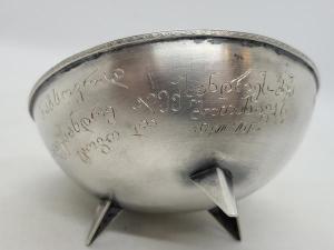 Серебряная чашка для каши, грузинское серебро СССР, винтаж