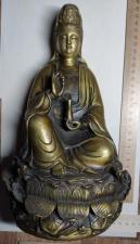 Бронзовая скульптура Будды, старая