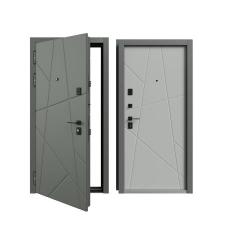 Стальная дверь А9 мдф с геометрическим узором