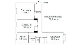 Продам 3-х комнатную квартиру в самом центре Петрозаводска