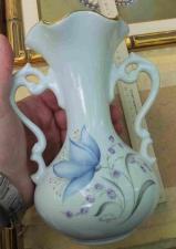 Фарфоровая ваза для цветов Анжелика, фарфор Лимож, Франция, коллекционная