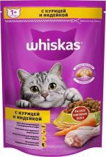 Корм Whiskas для взрослых с нежным паштетом курица,индейка 0.35 кг